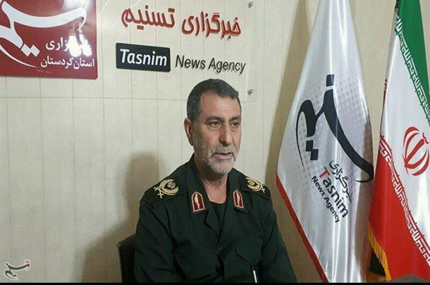فرمانده سپاه استان کردستان: همه توان سپاه برای مقابله با کرونا در کردستان پای کار است