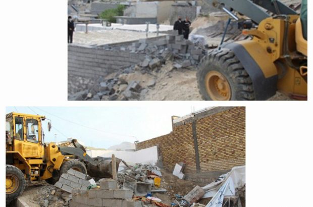 رفع تصرف دو قطعه از اراضي ملي شهر ايلام با حكم مراجع قضايي توسط يگان حفاظت از اراضي راه و شهرسازي استان