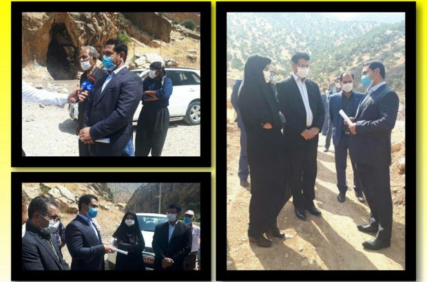 بازدید دکتر فلاحی نماینده استان در مجلس شورای اسلامی، مهندس پوراحمد مدیرعامل شرکت آب منطقه ای و فرماندار چرداول از سد چناره