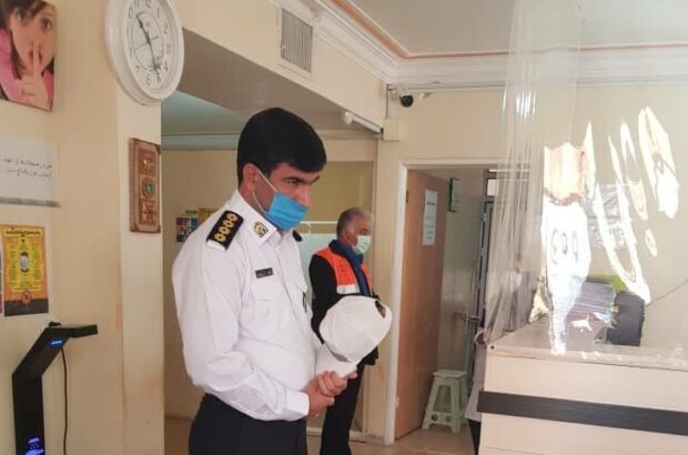 بازدید پلیس راه از مرکز صدور کارت صحت سلامت رانندگان در شهرستان ایلام