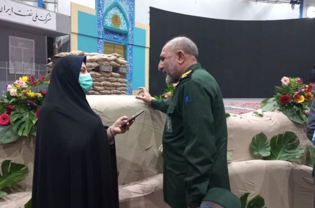 سردار” نعمان غلامی ” فرمانده دانشگاه امام حسین(ع) در گفتگو با خبرنگار طلیعه زاگرس در حاشیه ی کنگره شهدای ایلام