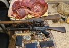 لاشه یک راس بز وحشی شکار شده در مهران کشف شد