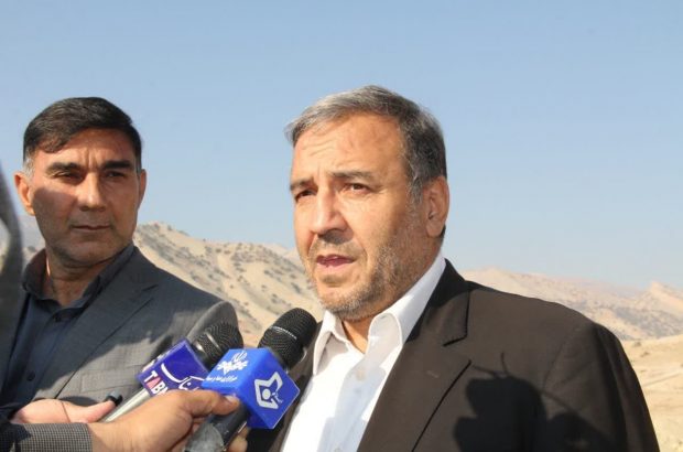 استاندار ایلام در بازدید از سد سیکان از پیشرفت ۲۳ درصدی این سد خبر داد