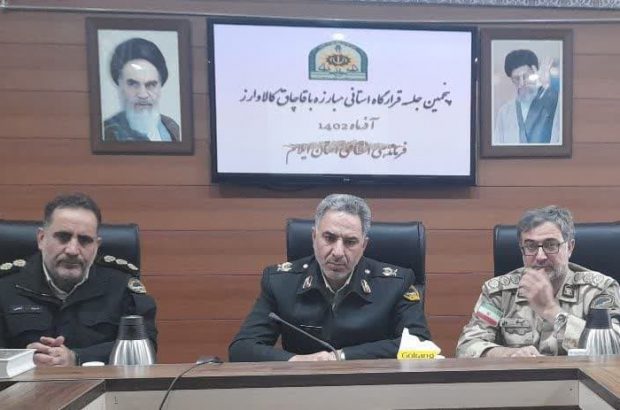 فرمانده انتظامی استان از افزایش ۱۶ درصدی کشف انواع کالای قاچاق در ایلام خبر داد