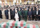 اقامه نماز بر پیکر ۳ شهید گمنام دوران دفاع مقدس در ایلام