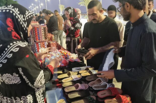 استقبال چشمگیر مردم استان واسط عراق از غرفه‌های صنایع‌دستی ایلام