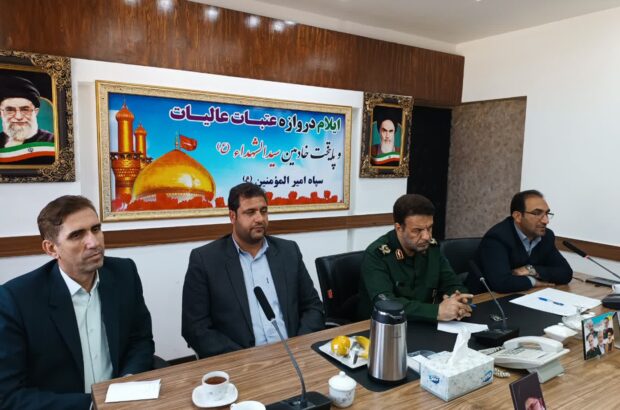 جلسه هماهنگی یادواره ۴۰۰ شهید ایل خزل در محل سپاه امیرالمؤمنین(ع) برگزار شد