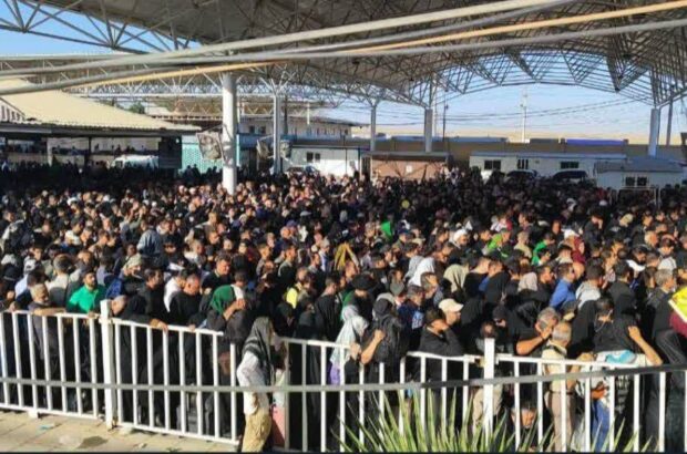 آغاز موج بازگشت زائران حسینی از مرز بینالمللی مهران آغاز موج بازگشت زائران حسینی از مرز بینالمللی مهران