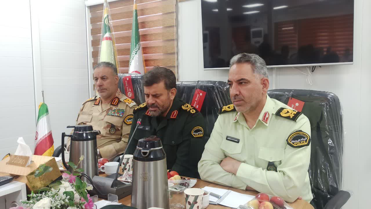 تأکید بر تشدید کنترل مرزی و پیشگیری از ورود مواد مخدر به مسیر زائران اربعین/ هم‌افزایی انتظامی و مرزبانی ضامن اجرای موفق مأموریت اربعین و مقابله با قاچاق مواد مخدر است